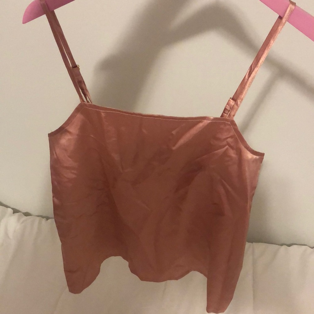 Nasty gal silky crop top
